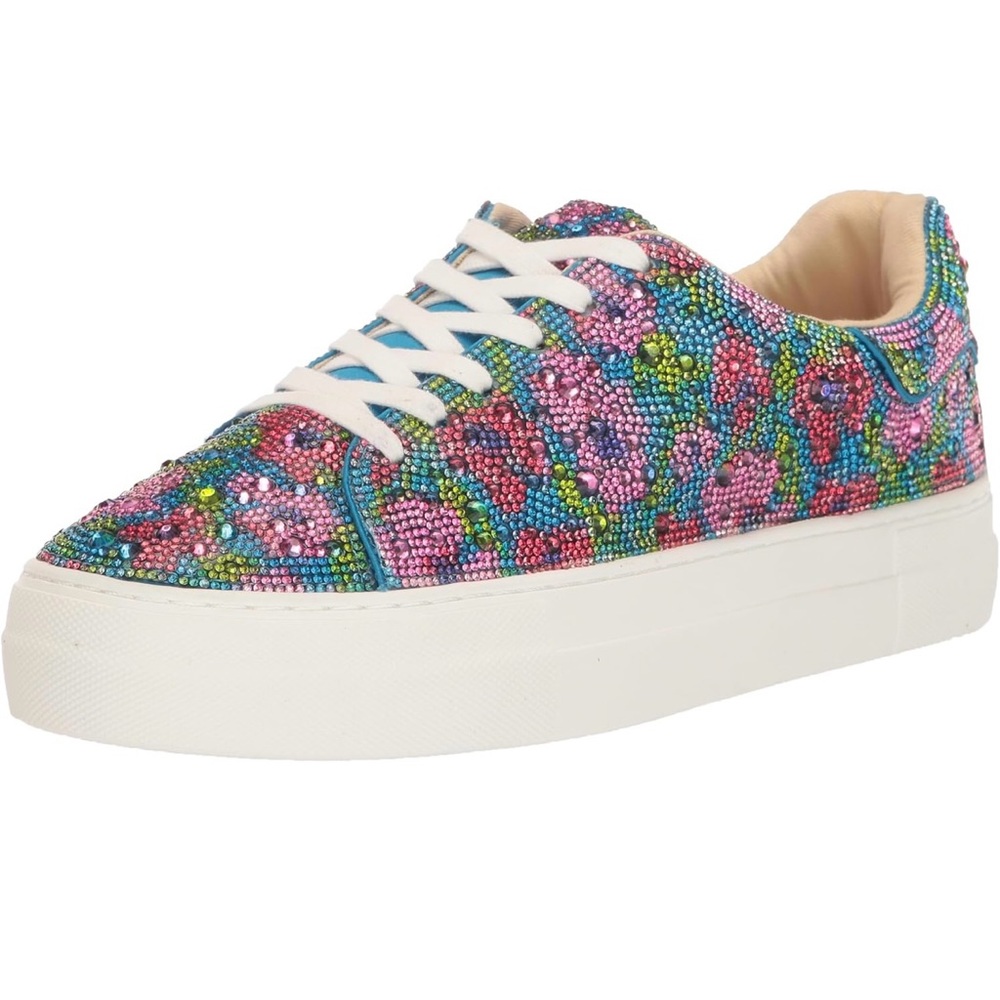 Colorful Beaded Women's Sneakers